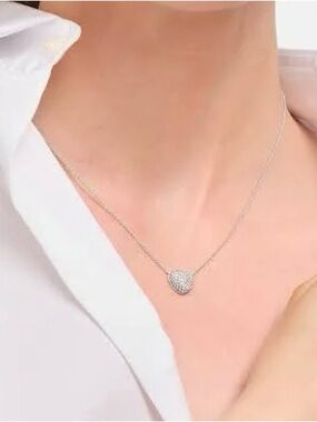 Thomas Sabo Silver Heart Pavé Pendant Necklace
